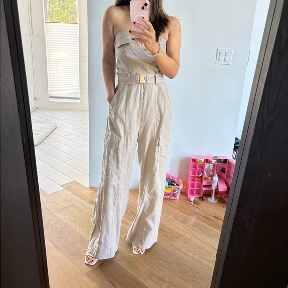 Zara Strapless Jumpsuit - Picture 1 of 2